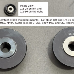 New Old stock Gemtech MK9K thread mounts (also works with GSL Phoenix, AWC MK9, SCRC MK9A, Shaw MK9, CurtisTactical CT9KS)