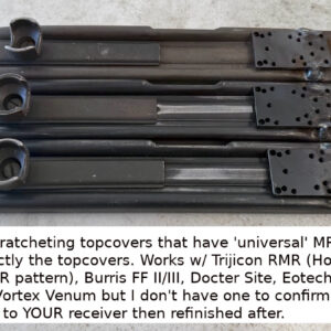 Fullsize UZI topcovers with TIG welded Mini Red Dot mount