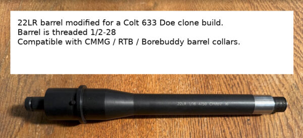 New Colt633 DoE Clone barrel in 22LR