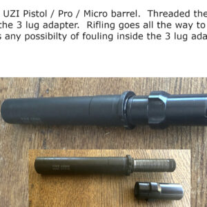 Micro UZI / UZI Pistol / UZI Pro 3 lugged barrel