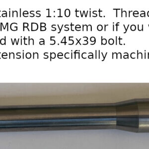 New 9mm 8″ CMMG RDB compatible barrel or for use with a ‘bolt action’ build