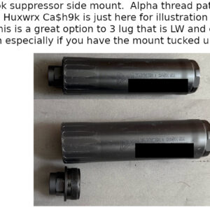 Griffin Armament EZ-Lok 'Alpha' pattern suppressor side mount