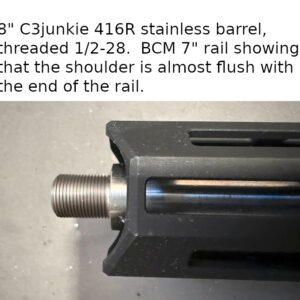 CMMG FE Banshee 8" 416R barrel and BCM Rail